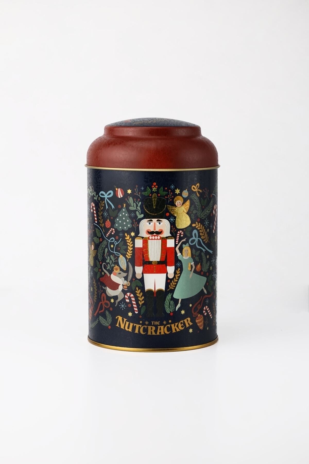 Evle Yuvarlak Kutu, Ø105x150 mm, Kubbe Kapak, 1,1 lt, City Tea