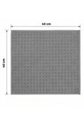 Evle Kareli Temizlik Bezi 3'lü Paket 40x40 320 gsm, Renkli Kartela