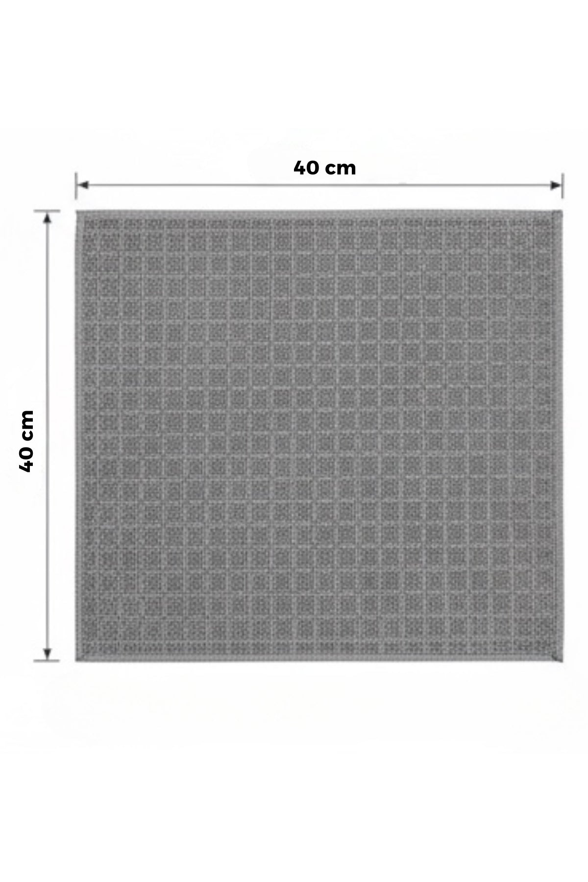 Evle Kareli Temizlik Bezi 3'lü Paket 40x40 320 gsm, Renkli Kartela