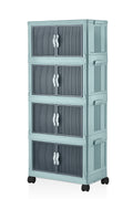 Evle Katlanabilir Modüler Dolap 4 lü 54 cm x 31,7 cm x 127 cm
