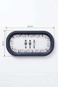 Evle Ee168-1e Mosaic Love Desenli Oval Tepsi 16x35 Cm