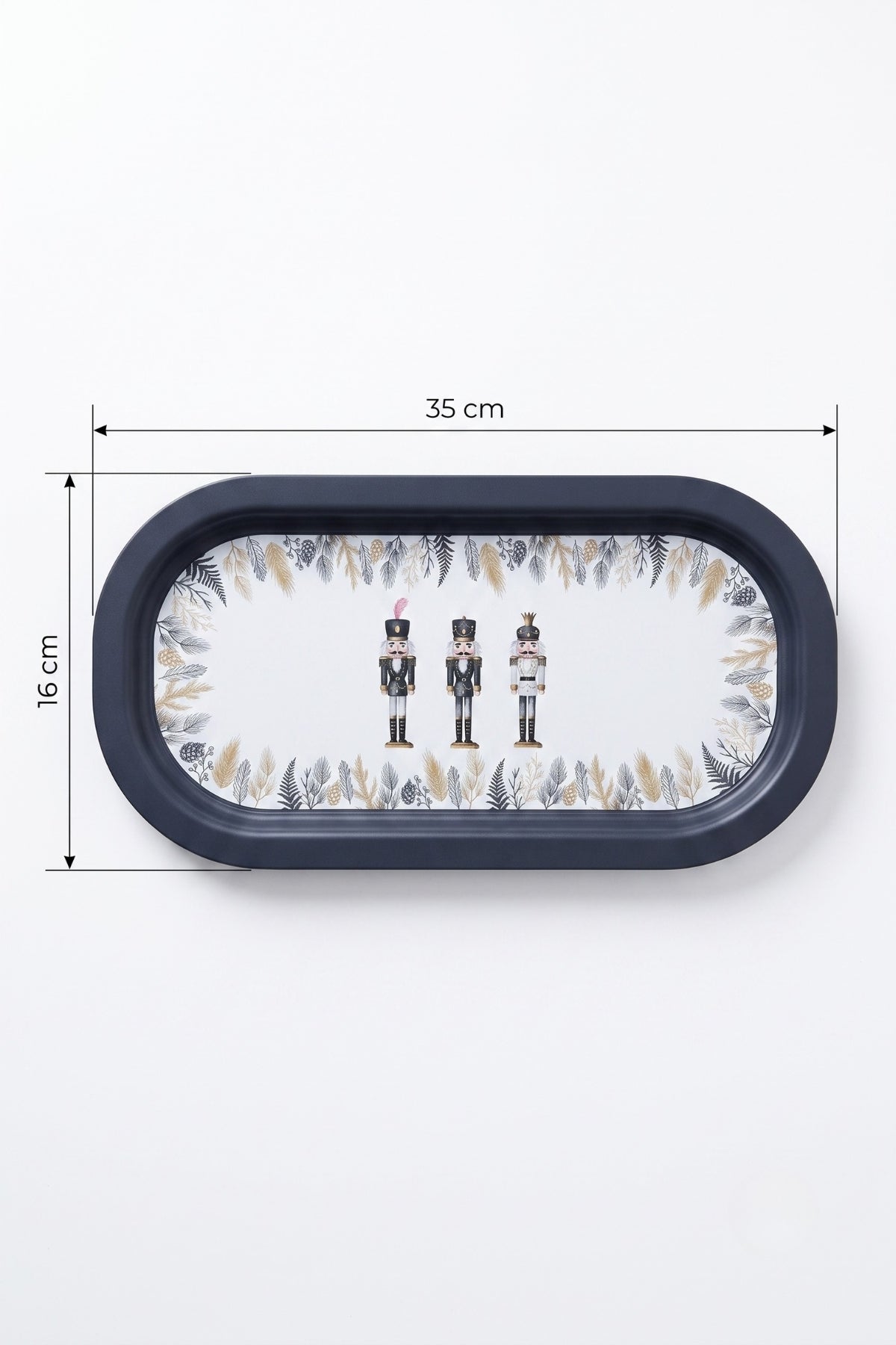 Evle Ee168-1e Mosaic Love Desenli Oval Tepsi 16x35 Cm