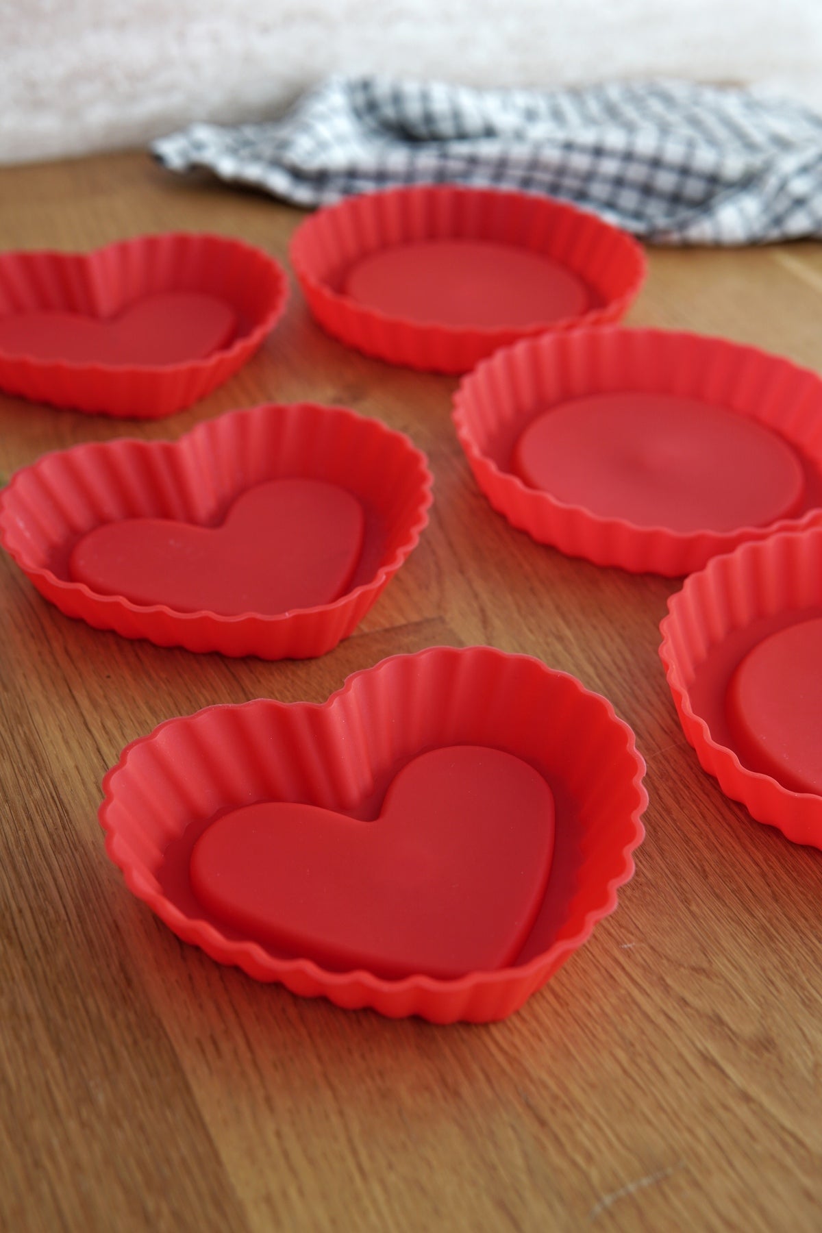 Evle 6lı Mini Tart Kalıbı, Platinium Silikon, MYS30023