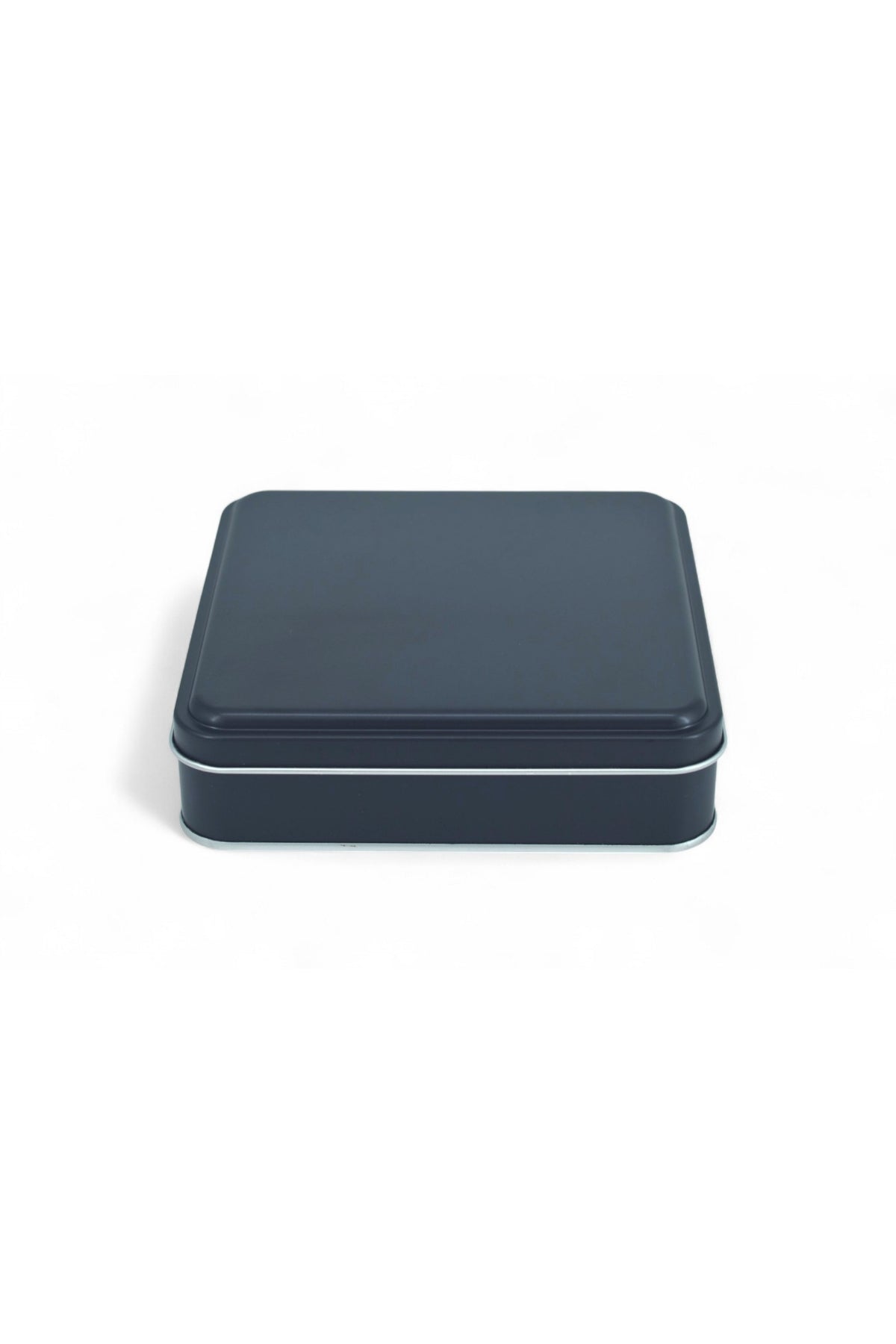 Kontensan 158x158x47 mm Metal Kapaklı Baskısız Metal Kutu, Mat Beyaz, 72 Adet