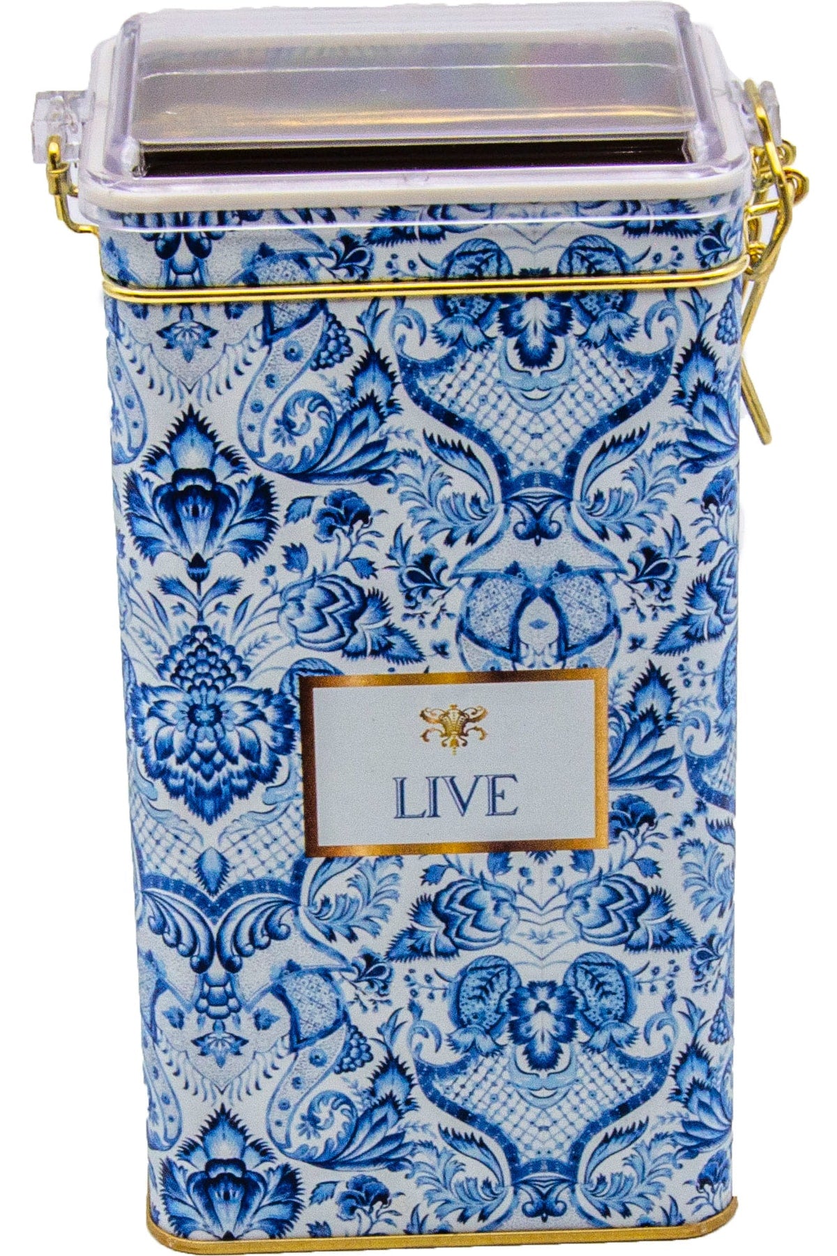 Evle Er053-1f Circus Cream Desenli Dikdörtgen Metal Saklama Kabı 8x10 Cm
