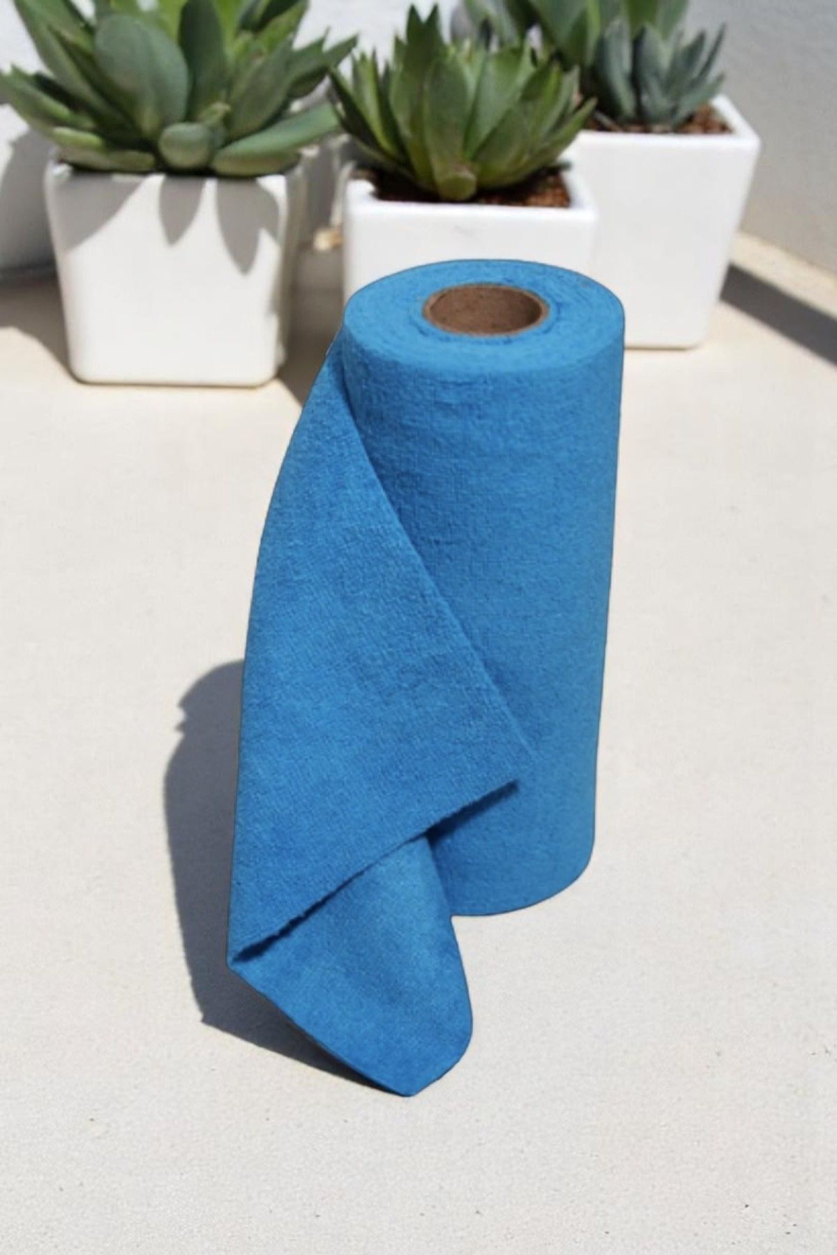 Mikrofiber Temizlik Rulosu – 25 Adet, 25x25 cm, Çok Amaçlı Kullanım, Kopart Kullan, Mavi