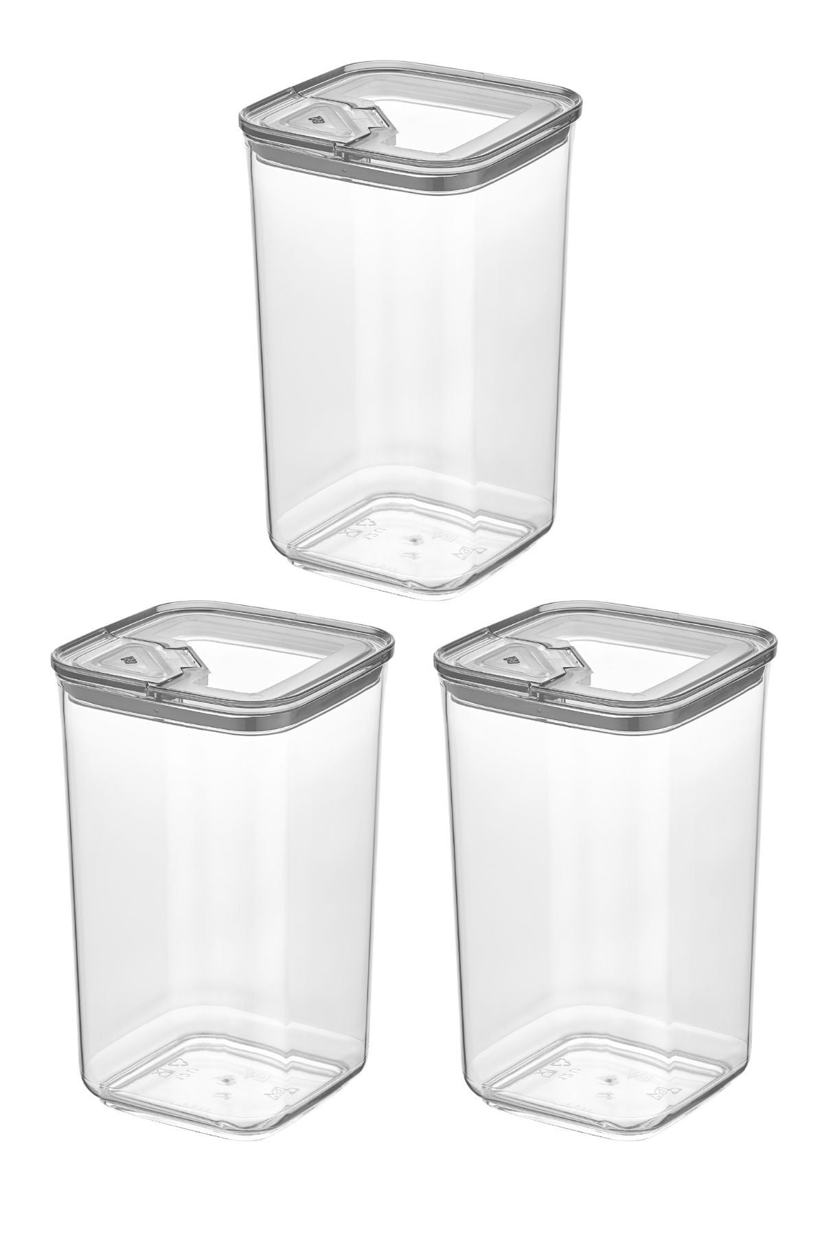 Pratik Kapak Saklama Kabı 3 x 1,2 L