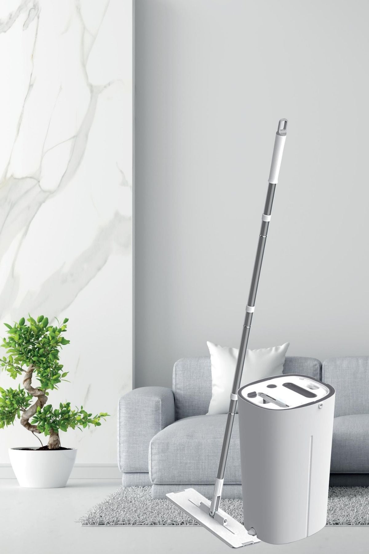 Vip Ahmet Vipset Akıllı Mop Set Temiz Su 3Lt + Kirli Su 5Lt + 2 L, VP-494