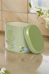 Evle Oval Metal Saklama Kabı 11x15 Cm
