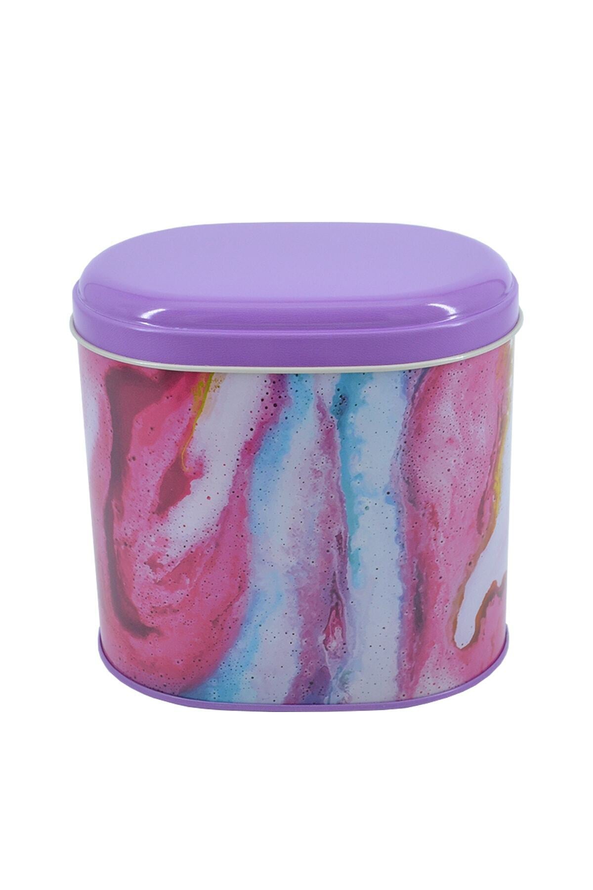 Evle Oval Metal Saklama Kabı 11x15 Cm