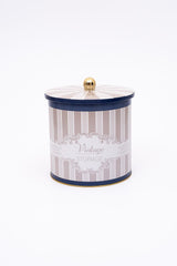 Elegance Desenli Erzak Saklama Kabı - Metal Saklama Kabı 17,5 Cm X 18 Cm Er147-5b