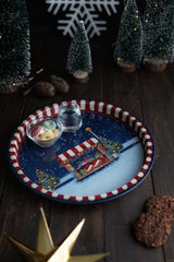 Yılbaşı Temalı Metal Tepsi, 31.5 Cm Ee197-6r