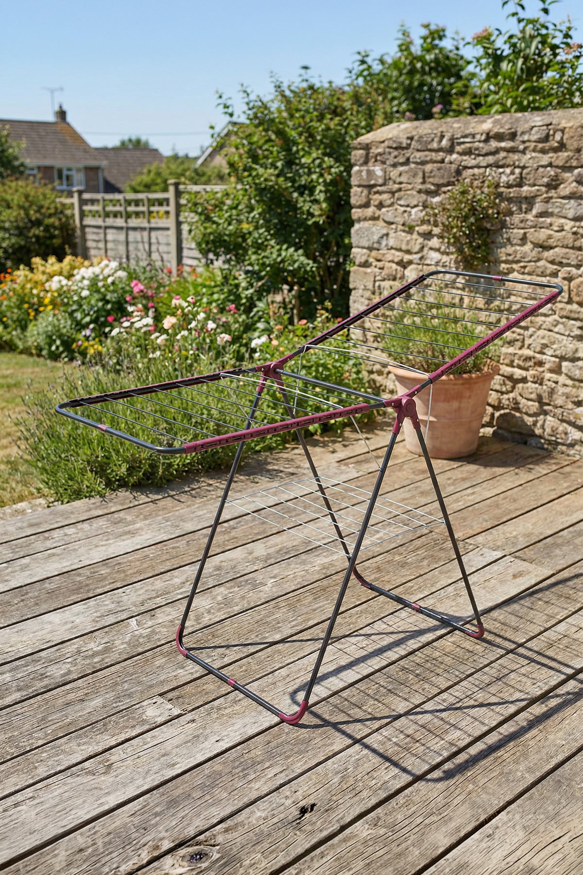 Mina Large Çelik Katlanabilir Çamaşır Kurutmalık – 20m Kapasite