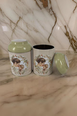 Canım Annem Desenli Metal Baharatlık 2'li Set