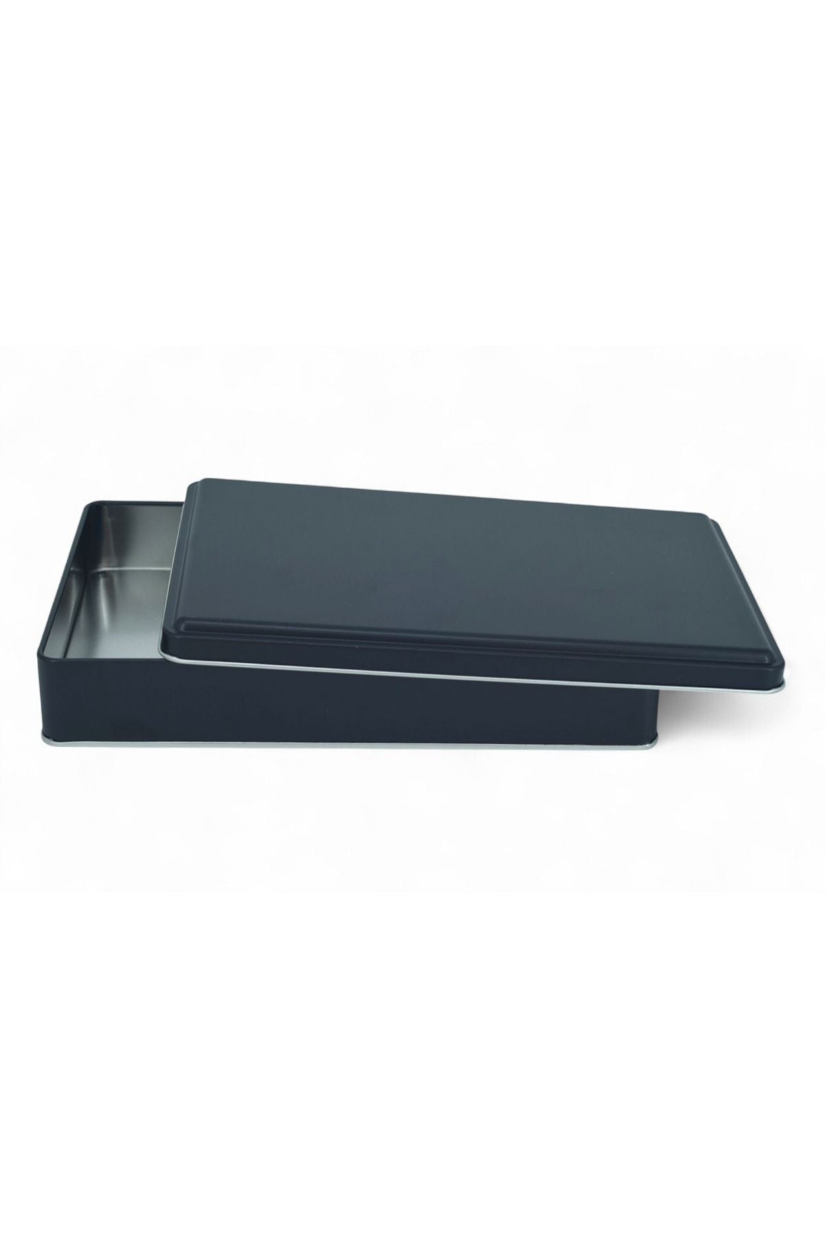 170x260x47 mm Metal Kapaklı Baskısız Metal Kutu, Mat Siyah, 42 Adet