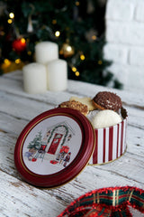 Yılbaşı Temalı 2'li Dekoratif Metal Kutu Seti, Stone Home Green Erb521s