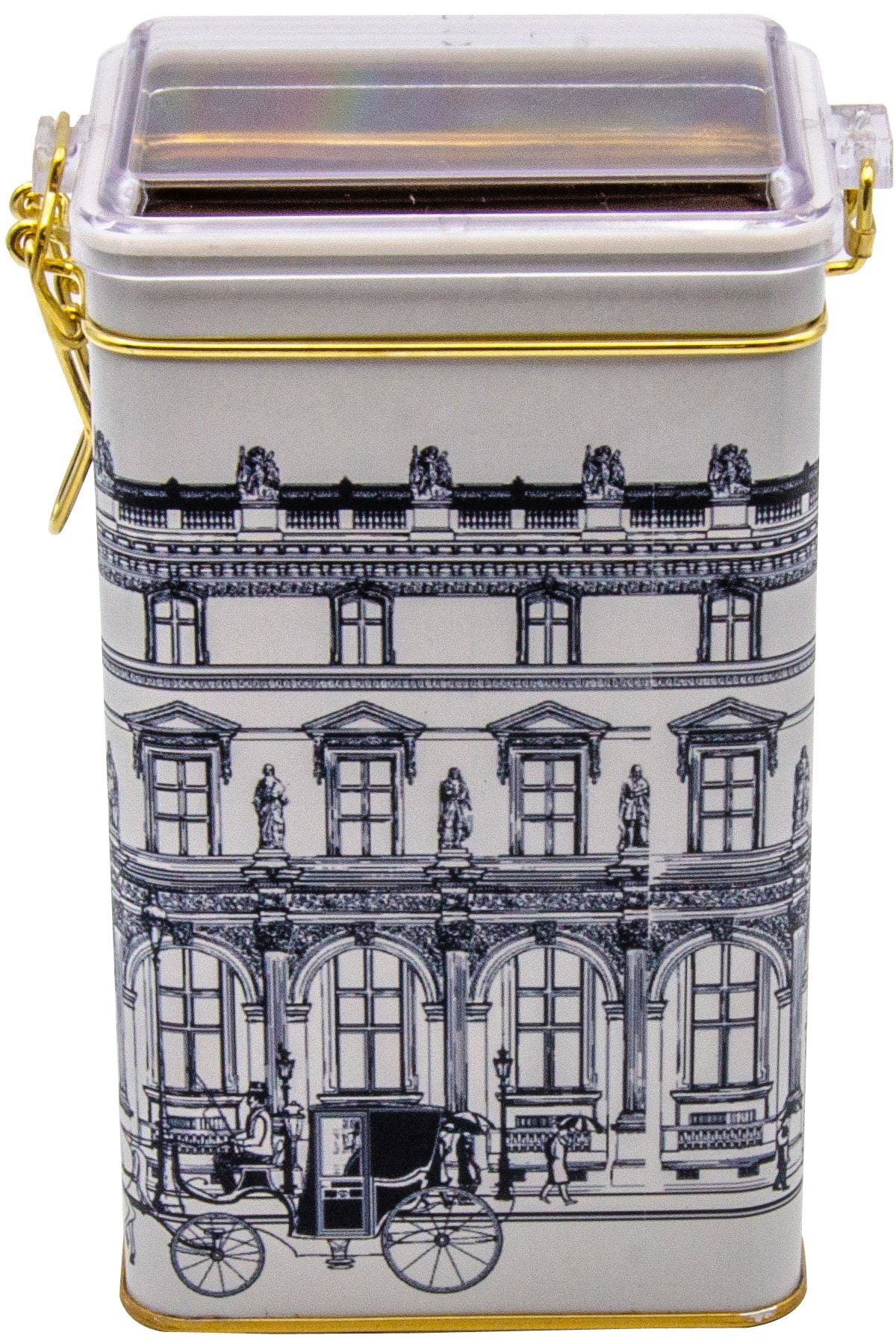 Er048-t9 City Desenli Dikdörtgen Metal Saklama Kabı 8x10 Cm