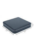 Kontensan 215x215x47 mm Metal Kapaklı Baskısız Metal Kutu, Mat Beyaz, 36 Adet