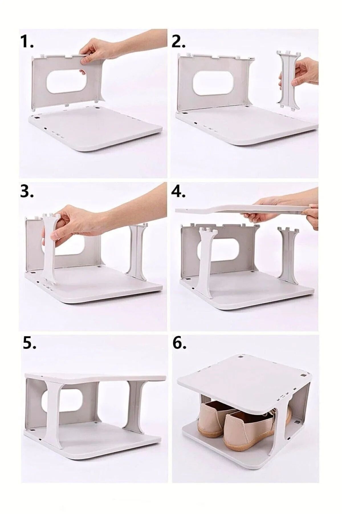 5 Katlı Modüler Ayakkabılık, Ayakkabı Düzenleyici, Ayakkabı Rafı