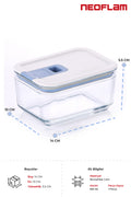 Neoflam D-NEOPSK035 Neoflam Perfect Seal Kare Cam Saklama Kabı 350Ml