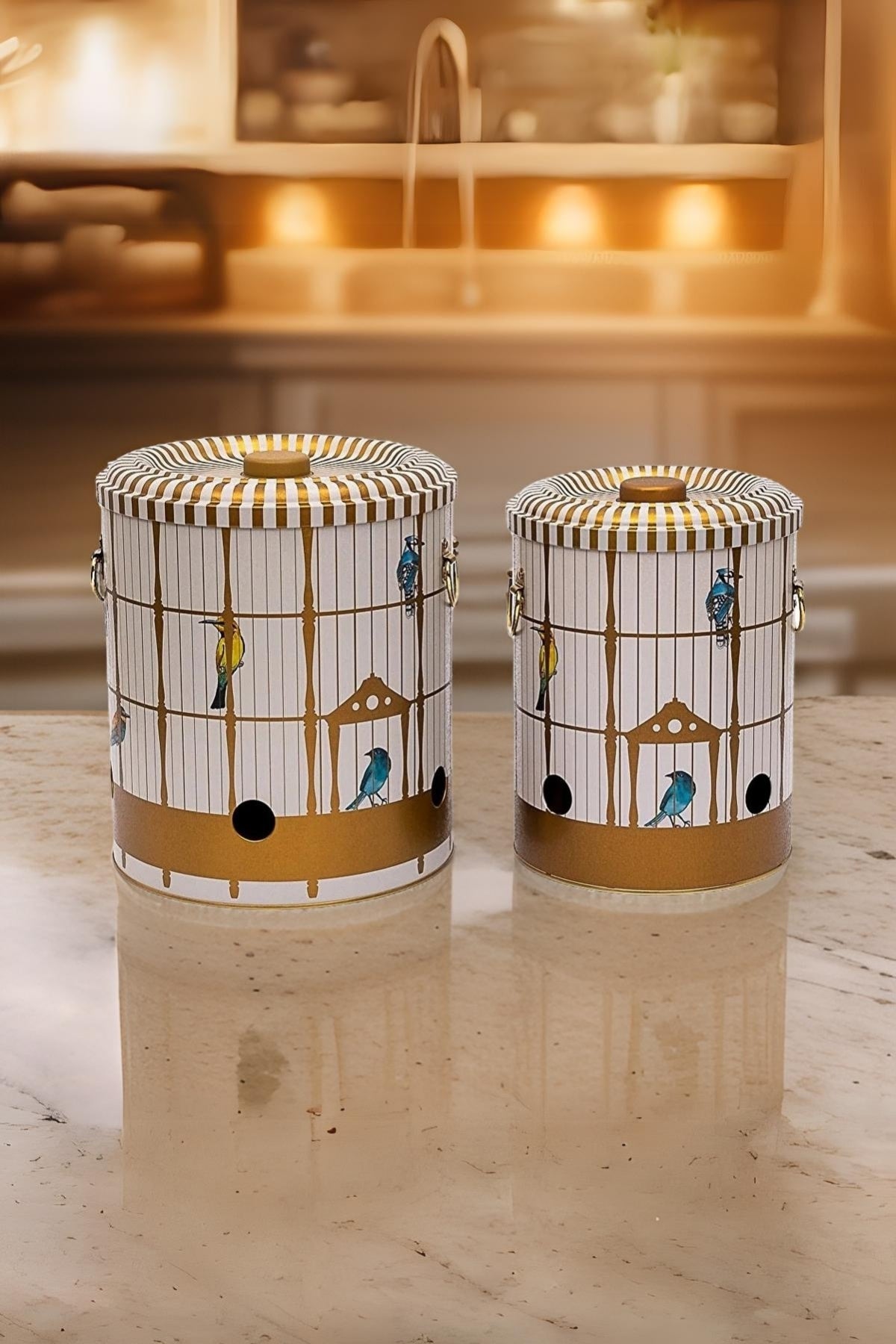 Metal Patates Soğan Kovası - Sebzelik - Patates Soğanlık Sepeti 2li Set