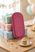 Evle Ee168-1e Mosaic Love Desenli Oval Tepsi 16x35 Cm