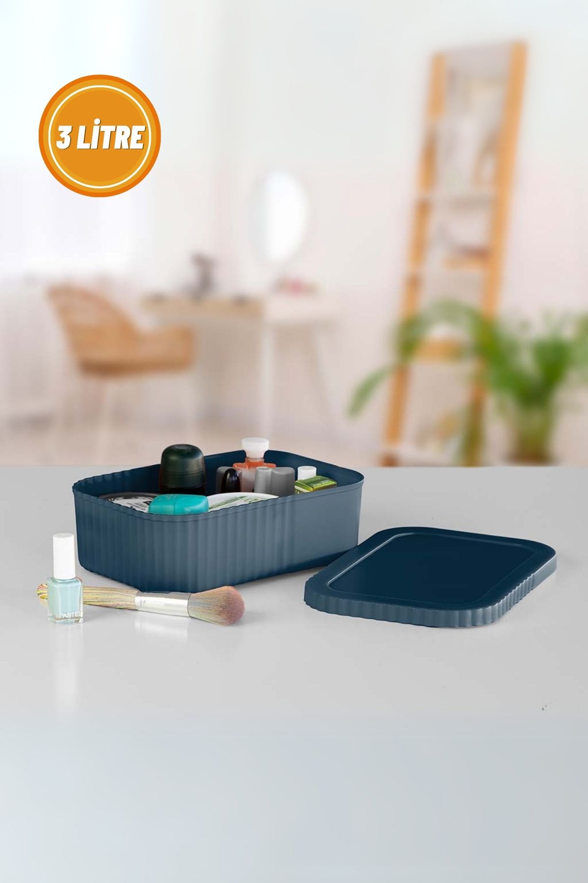 3 Litre Kapaklı Mini Organizer Kutu