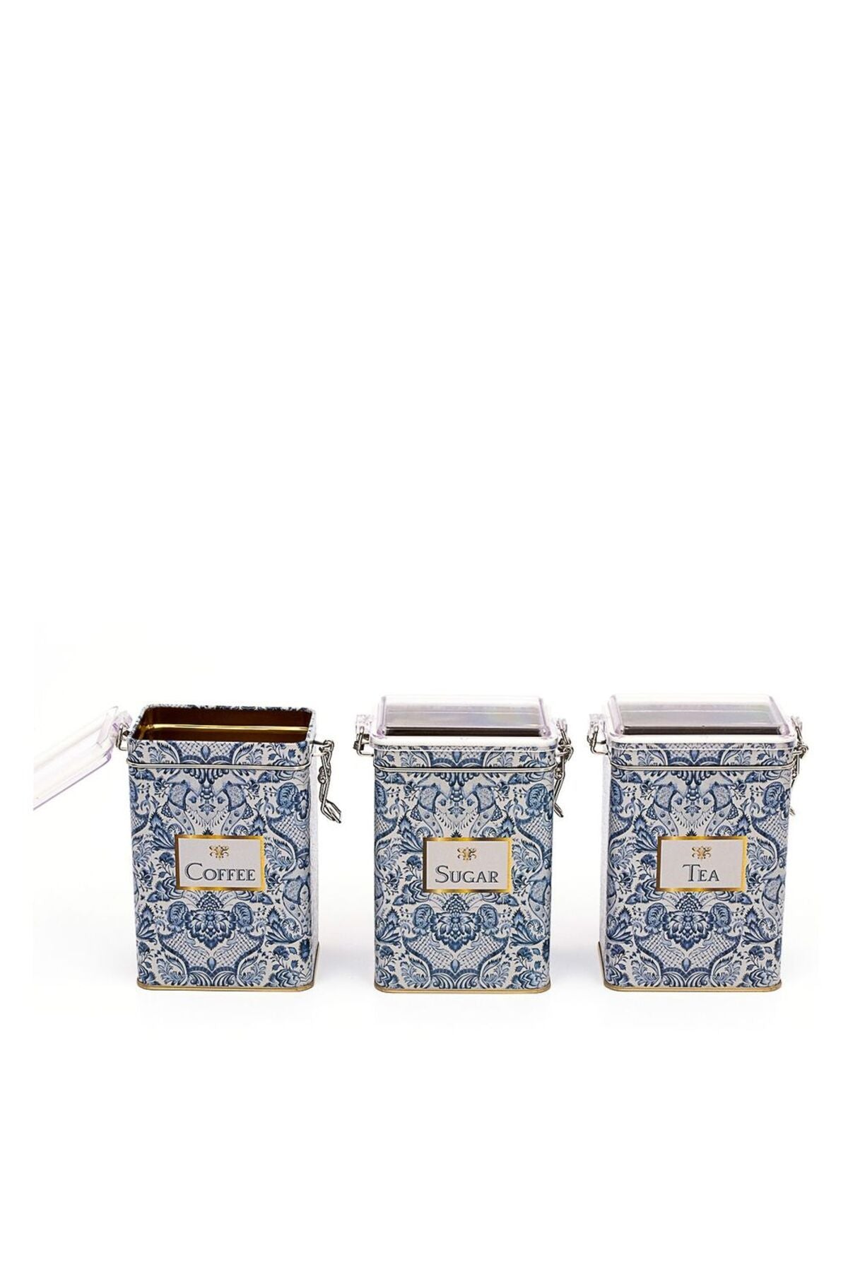 Erb21t0 Dikdörtgen Kilitli Saklama Kabı 75x100x150 3 Lü Set, Azulejos Tcs