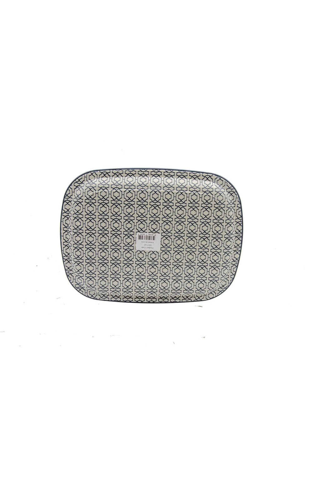 Ee171-6ı Forrest Grey Love Desenli Oval Tepsi 24x31 Cm