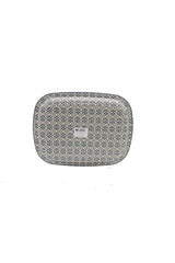 Ee171-6ı Forrest Grey Love Desenli Oval Tepsi 24x31 Cm
