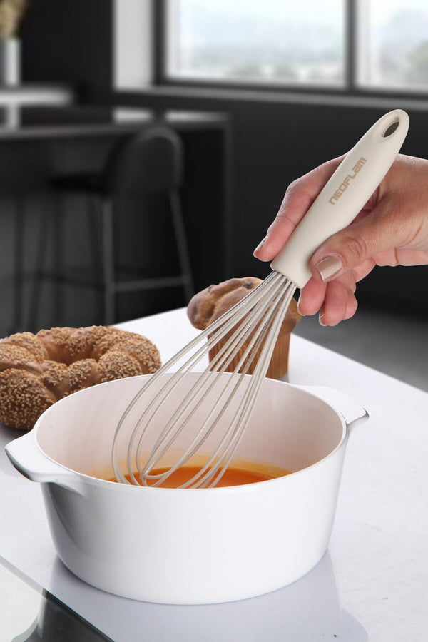 Neoflam Silikon Çırpıcı Bej