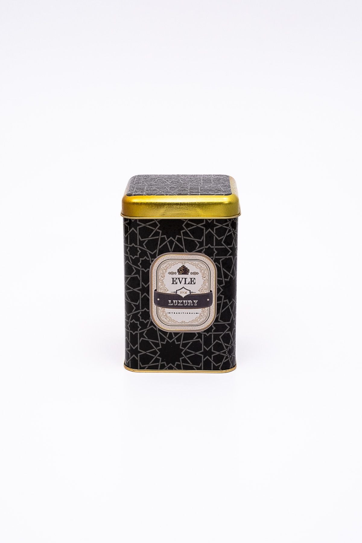 Er022-v2 Trellis Desenli Kare Metal Saklama Kabı 11x11 Cm