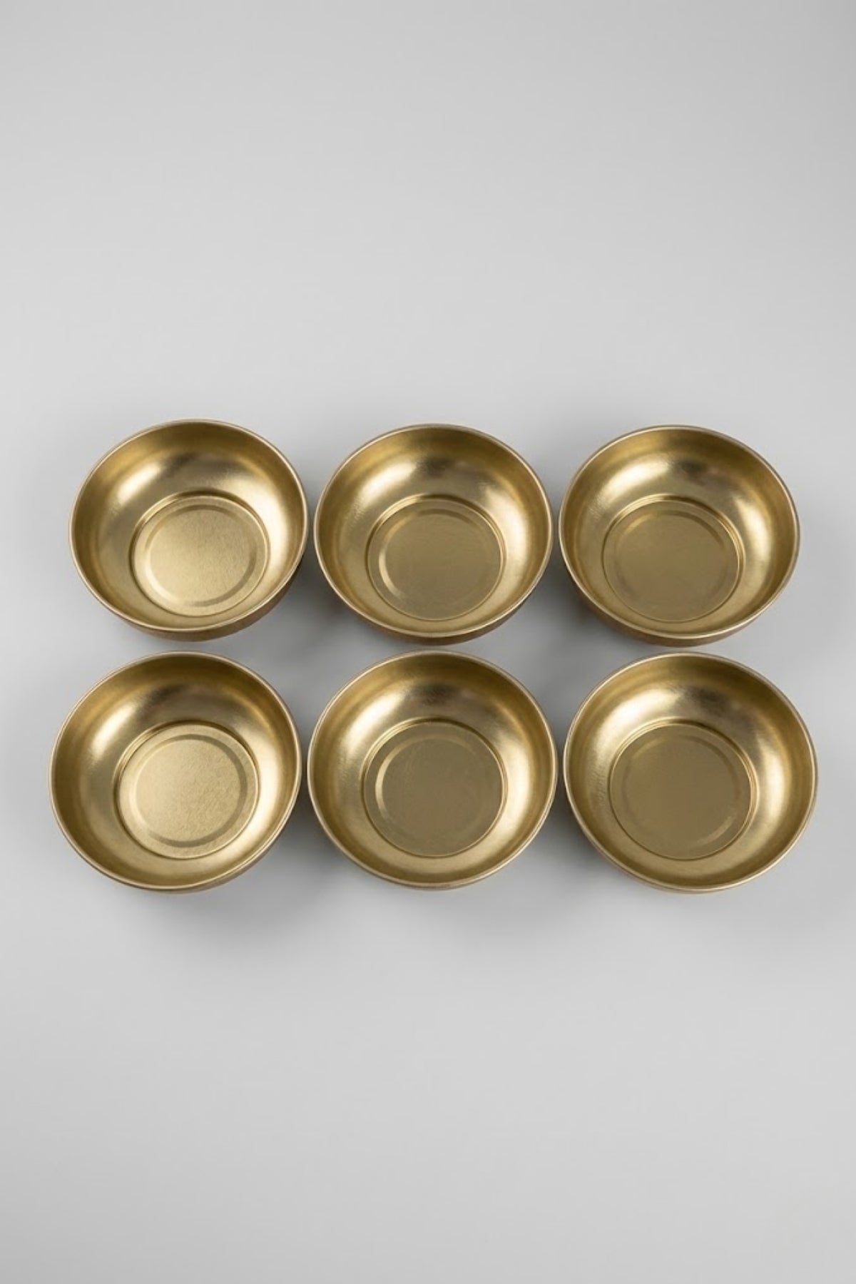 6 Parça Gold Metal Çerezlik Seti 6’lı – Ø9 cm Yükseklik 3 cm