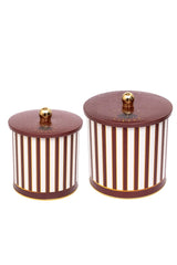 Circus Desenli Metal Saklama Kabı 2'li Set 2.1 Litre + 4.1 Litre Erb48t8