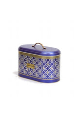 Ef002-x1 Turkish Blue_bread Box Desenli Ekmeklik 10,4 Lt