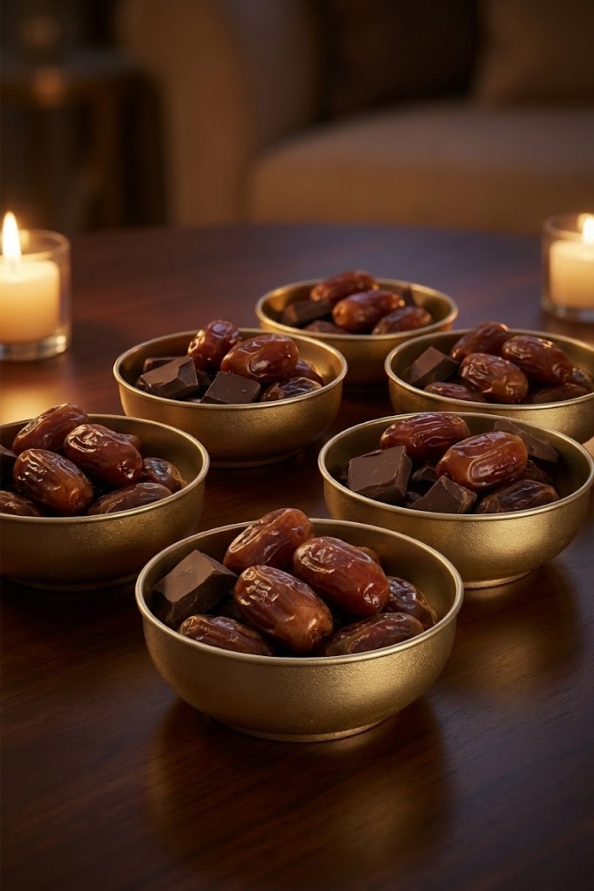 6 Parça Gold Metal Çerezlik Seti 6’lı – Ø9 cm Yükseklik 3 cm