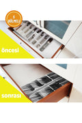 Decobella 5 Bölmeli Çekmece Kaşıklık 39 X 11 Cm, Antrasit
