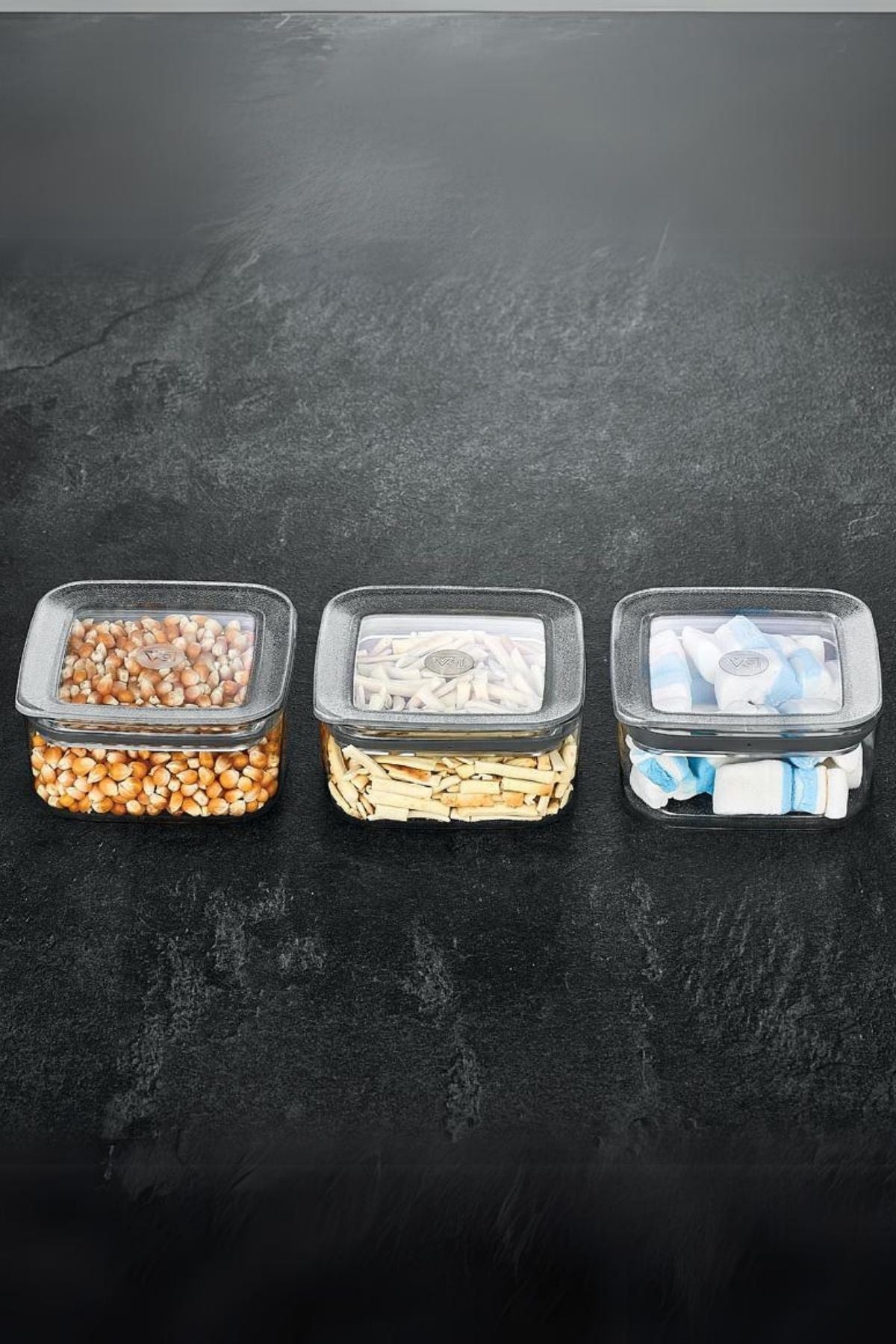 Sude Kare Saklama Kabı 3 x 350 Ml