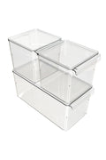 Primanova M-E73-S1-16 3Lü Kapaklı Düzenleyici Set - Şeffaf