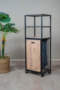 Evle Kirli Sepetli Banyo Dolabı 3 Raflı Metal Düzenleyici Modern Çamaşır Sepetli Organizer Raf
