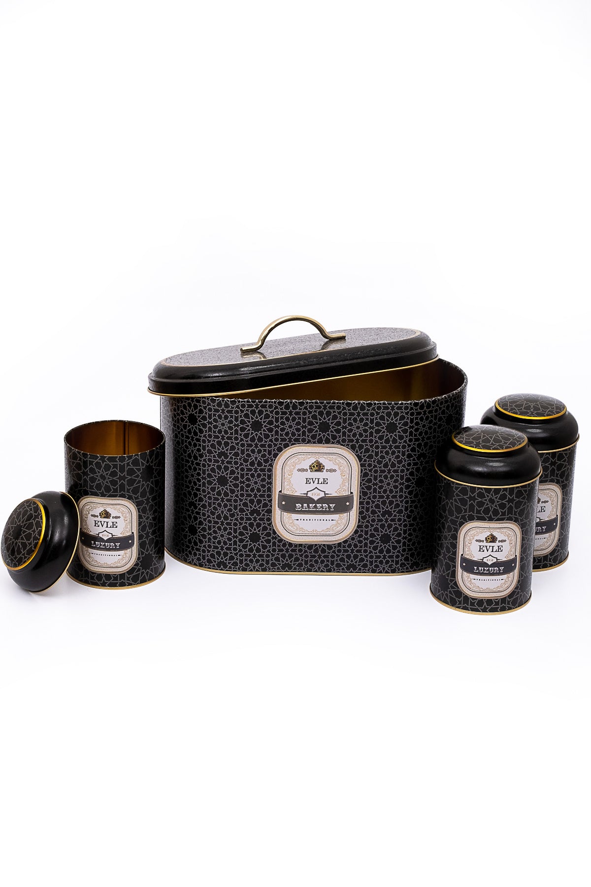 Evle Oval Ekmek Kutusu 4 Lü Set