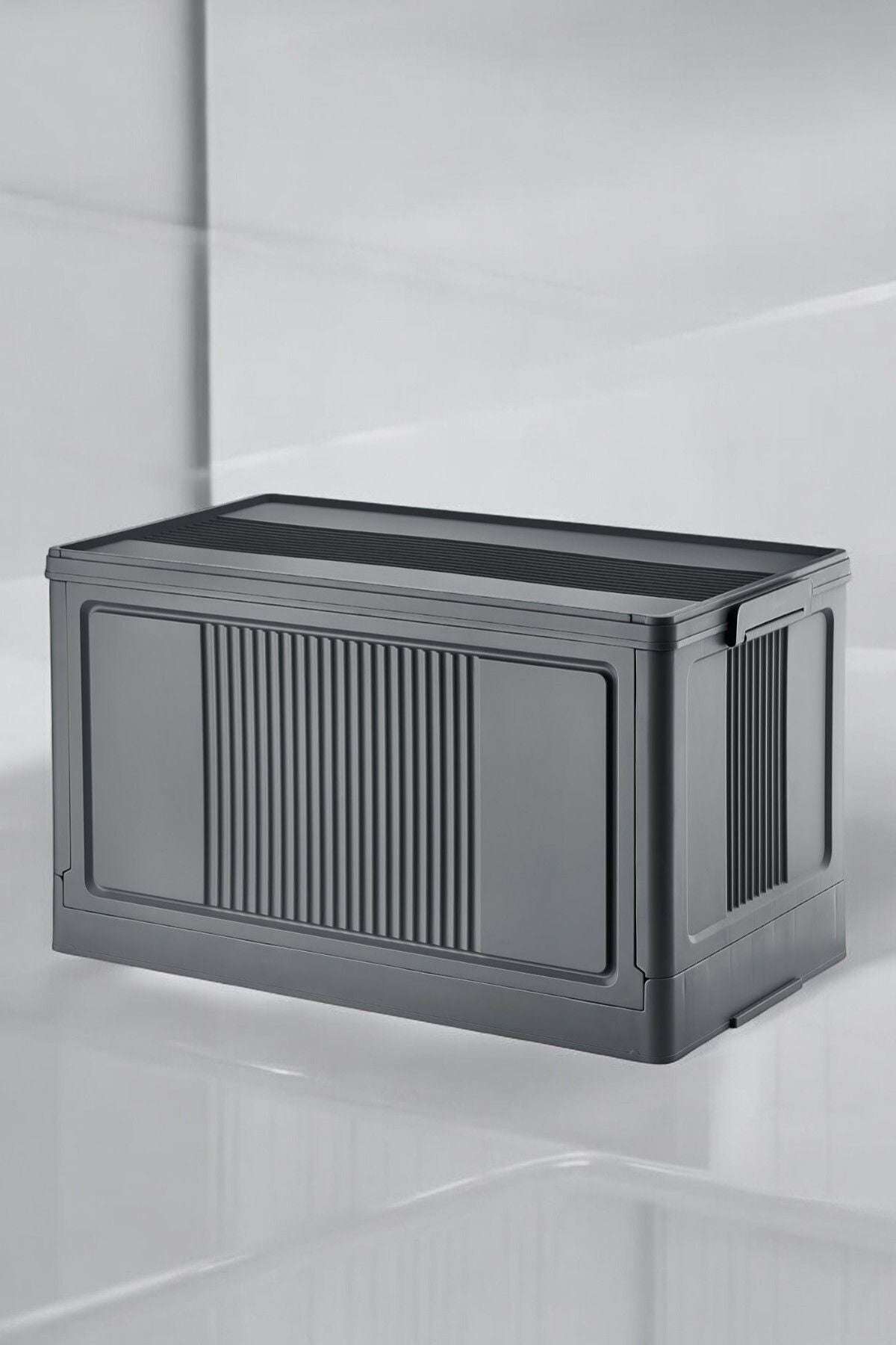 Çok Amaçlı Modüler Kasa, İstiflenebilir Organizer Düzenleyici 55 lt, 54 x 31,7 x 31,7 cm, Antrasit