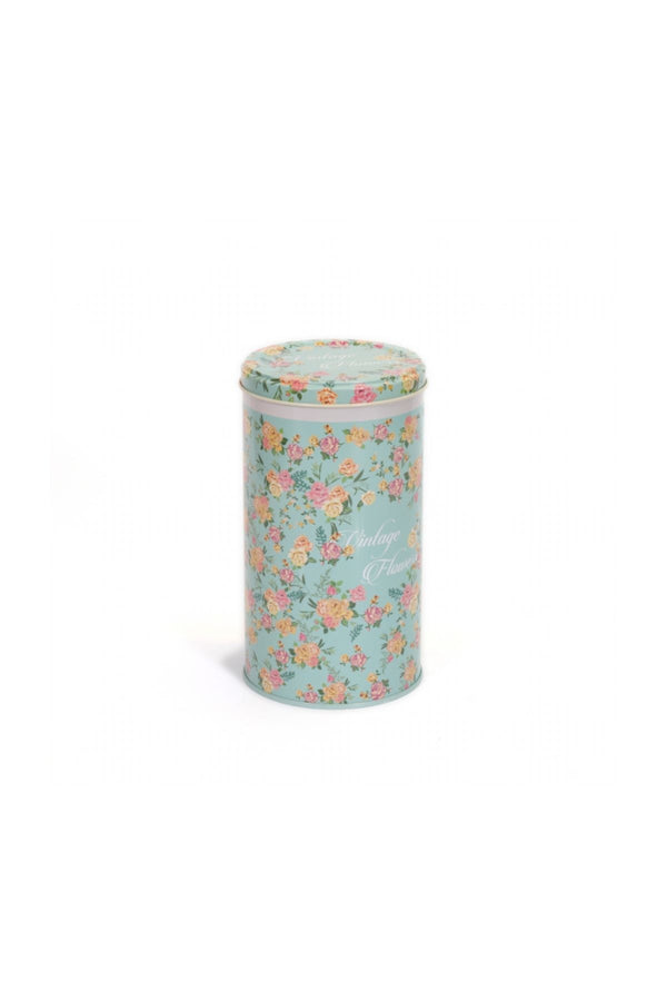 Evle Yuvarlak Kutu, Ø105x190 mm, 1,5 lt, SN_Vintage Flowers