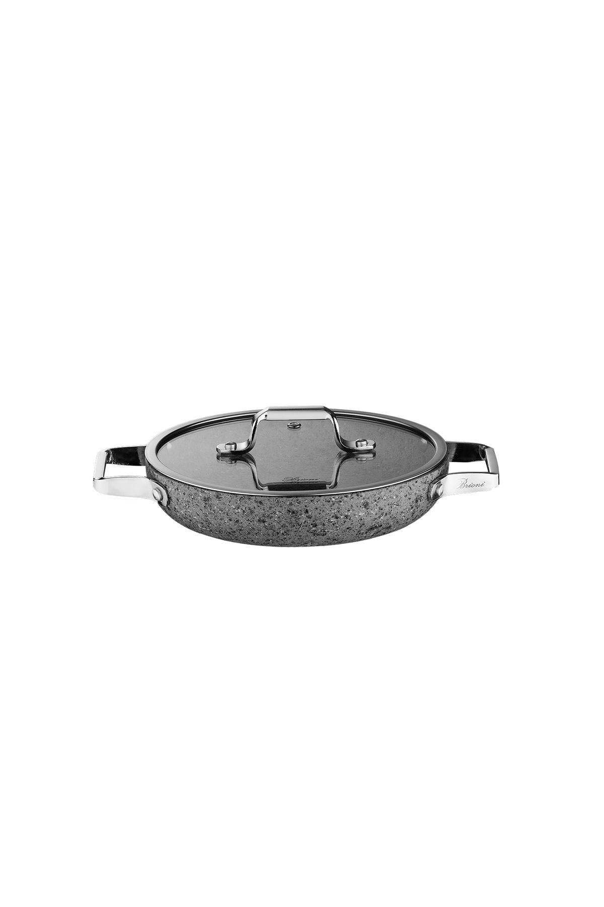 Brioni Stone-age 7 Parça Çizilmez Yanmaz Yapışmaz 18cm 20cm 22cm 3'lü Sahan Omlet Seti