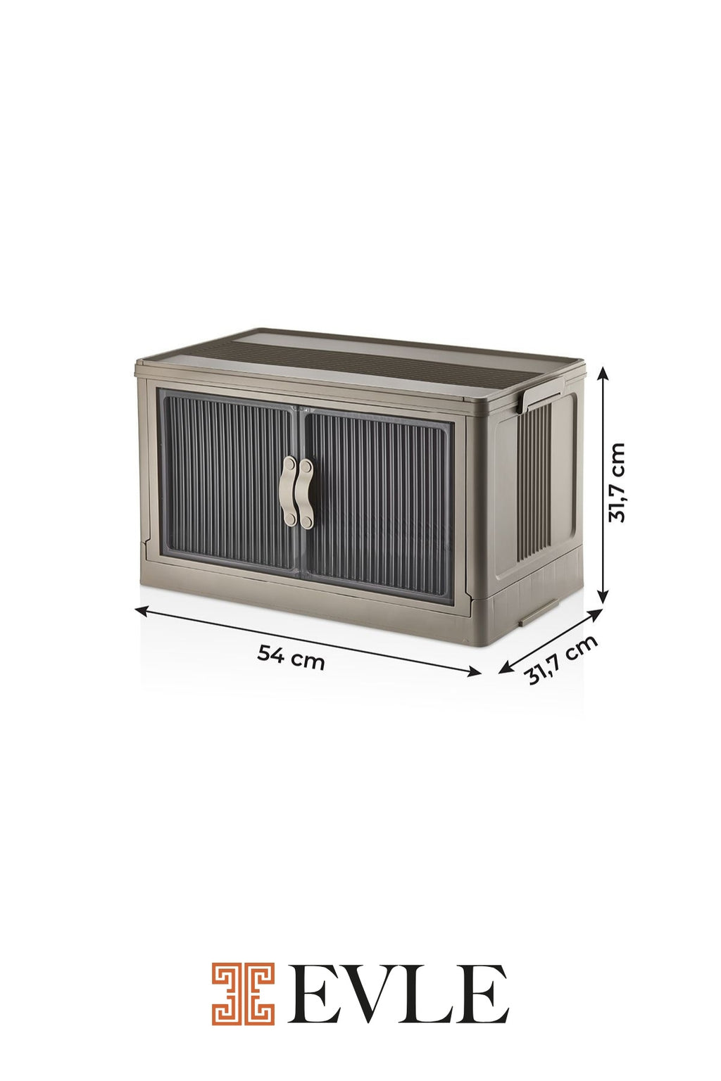Katlanabilir Modüler Dolap Tekli, 55 lt, 54 cm x 31,7 cm x 31,7 cm