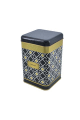 Ef022 90 Turkish Black Sugar Desenli Kare Metal Saklama Kabı 11x11 Cm