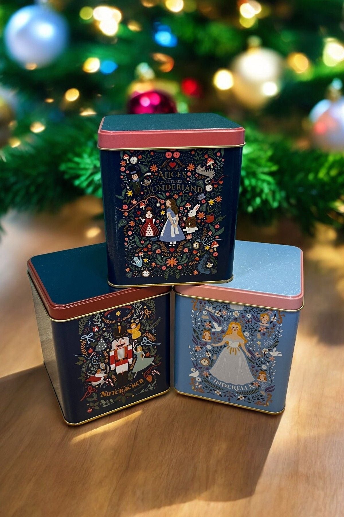 Tales Desenli 12x12x13 cm Metal Dekoratif Kutu