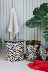 Leo Desenli Metal Saklama Kabı 2'li Set 2.1 Litre + 4.1 Litre Erb48v4