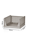 Evle Fold & Go Katlanır 3lü Organizer Kayar Raf, Mavi