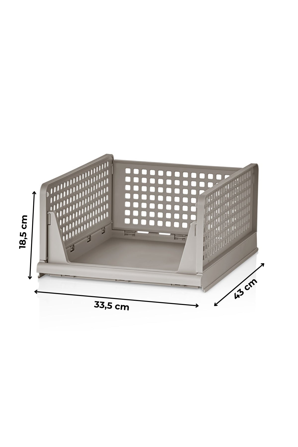Evle Fold & Go Katlanır 3lü Organizer Kayar Raf, Mavi